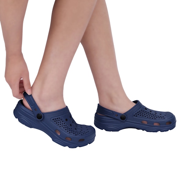 Kidmi Mode Män Clogs Tofflor Sommar Clogs Tofflor Utomhus Andas Strand Tofflor Mjuka Män Trädgård Tofflor Hem Hem Sandaler Black 37