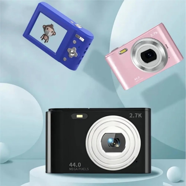 Digitalkamera autofokuskamera för barnvideokamera med 8x zoom kompaktkameror 1080P kameror för nybörjarfotografering