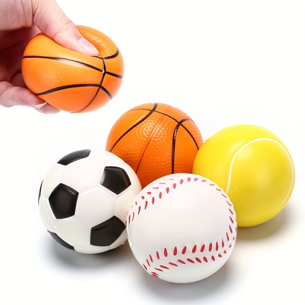 Svamp Pu-bollleksak, elastisk dekompressionsfotboll, basket, tennisboll, baseboll för partyfavorit