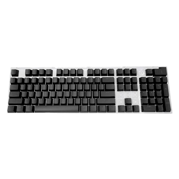 104 kpl DIY mekaaninen näppäimistö näppäinhattusetti OEM taustavalaistu yksivärinen ABS näppäinhattu 61/87/104 näppäimelle Cherry MX näppäinhattusetti Black