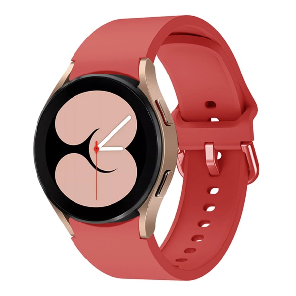 Silikonrem För Samsung Galaxy Watch 6 5 4 40mm 44mm 45mm Originalarmband med båggränssnitt För 6 4 Classic 47mm 43mm46mm Official red Watch 4 Classic 42mm