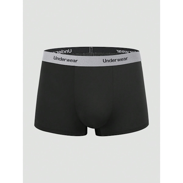 Shein Underkläder & Sömnkläder Basics Män 4St Brev Grafisk Tape Midja Boxer Brief Multicolor M