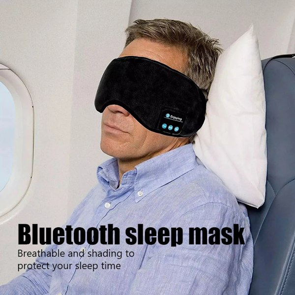 Fone Bluetooth Earphones Sport Sovband Elastisk Trådlösa Hörlurar Music Eye Mask Trådlös Bluetooth Huvud Uppsättning Huvudbanden Gray