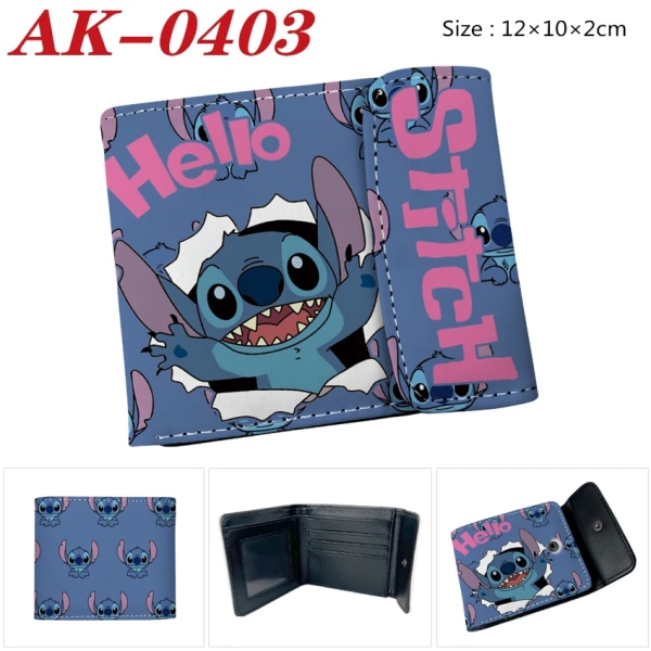 Ny Disney Cartoon Stitch-plånbok med korthållare Hasp-väska Present för flickor och pojkar XQSDZ006