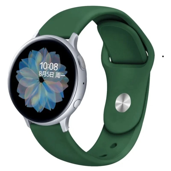 Watch för Samsung Galaxy watch 6 4 5 pro/4 Classic/Active 2/Gear S3 frontier 20mm 22mm Silikonarmband Huawei gt2 3 band Army green 1 22mm watch band