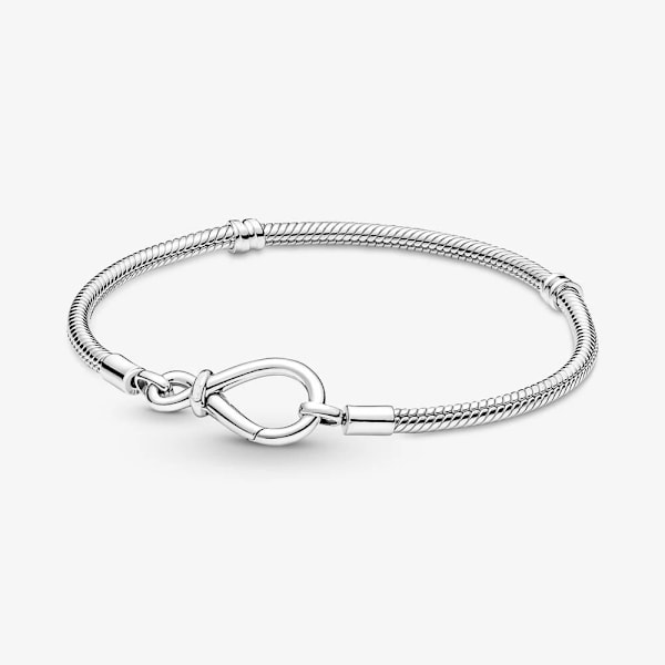 Uusi Hot Sale 925 Sterling Hopea Rannekoru Kiiltävä Sydän Rannekoru Hetki Rannekoru Naisille Sopii Alkuperäinen Charmi Korut Rakkauslahja CPB038 20cm