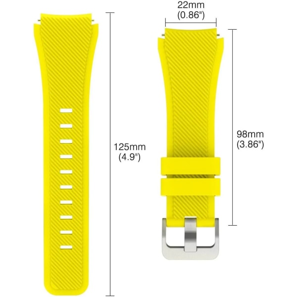 20 mm 22 mm band för Samsung Galaxy Watch 4/6/Classic/5/ pro/3/active 2/Gear s3/S2 silikonarmband Huawei GT/4/2/GT2/3 Pro -rem Soft powder 15 22mm