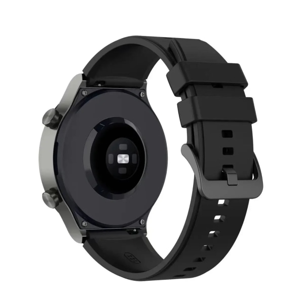 22 mm 20 mm silikonrem för Huawei Watch 4/3/GT3/2 Pro Samsung Watch 6/5/4/3 Gear S3 Armband Armband Amazfit GTR/GTS 4 bälte Black gray Samsung Watch 6-5-4