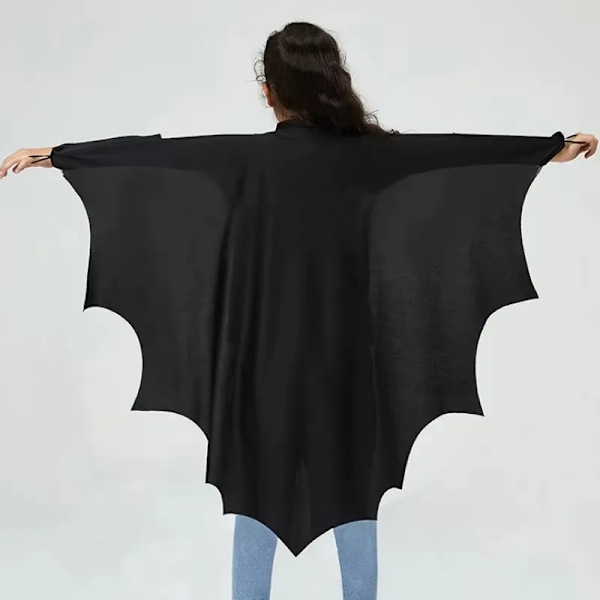 Halloween Dekoration Halloween Barn Bat Ärm Cape Cosplay Prestanda Play Kostym Scen Performance Cape Visa Kostyme 10PCS Height-140cm