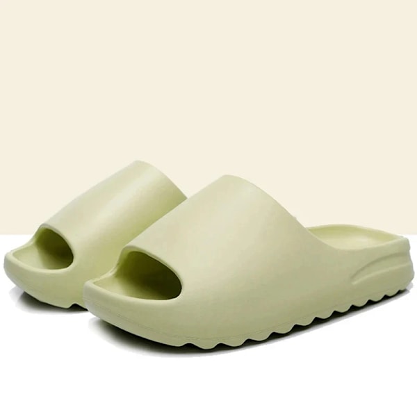 Mode Kvinder Tøfler Sommer Klassisk Sport Sandaler Mænd Casual Eva Flad Blød Strand Slides Tøfler Unisex Udendørs Indendørs Sko green 36-37