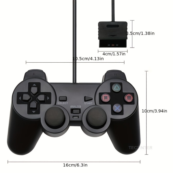 Sony PS2 Controller USB PC Gamepad - Få ut det mesta av din spelupplevelse! Purple