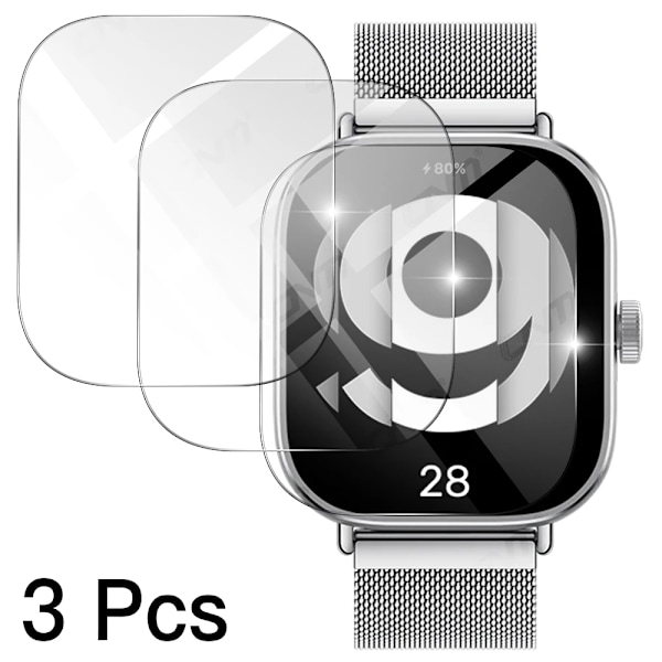 9H Premium Härdat Glas För Xiaomi Redmi Klocka 4 Smart Klocka Clear Hd Skärmskydd För Mi Redmi Klocka 4 Filmfilmer 3 Pcs For Redmi Watch 4