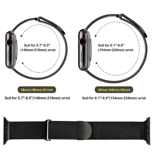 Metallrem för Apple Watch Band 49 mm 44 mm 40 mm 45 mm 41 mm 42 mm 44 mm pulseira correa armband iWatch series 9 8 7 se 5 6 Ultra 2 DGr For 42mm 44mm-45mm
