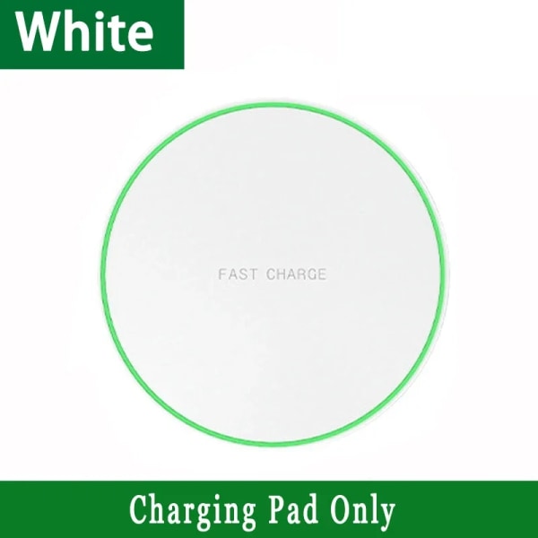 60W trådlös laddare för iPhone 15 14 13 12 11 Pro X Samsung S22 S21 Xiaomi Phone Pad Stand Laddare Snabbladdningsdockningsstation White Only Pad