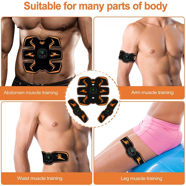 Smart EMS trådlös muskelstimulator Fitness Magträning Elektriska viktminskningsdekaler Kroppsbantning Massager M2 Hip