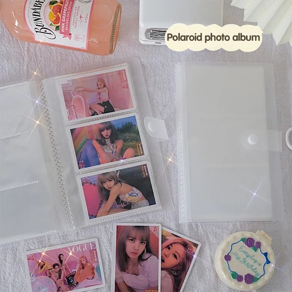 120/240 Lommer Kpop Kort Holder Transparent Fotoalbum 3in Fotolommeholder Kort Samle Bog Bindingsmaskine Fotolommeholder 84 card slots