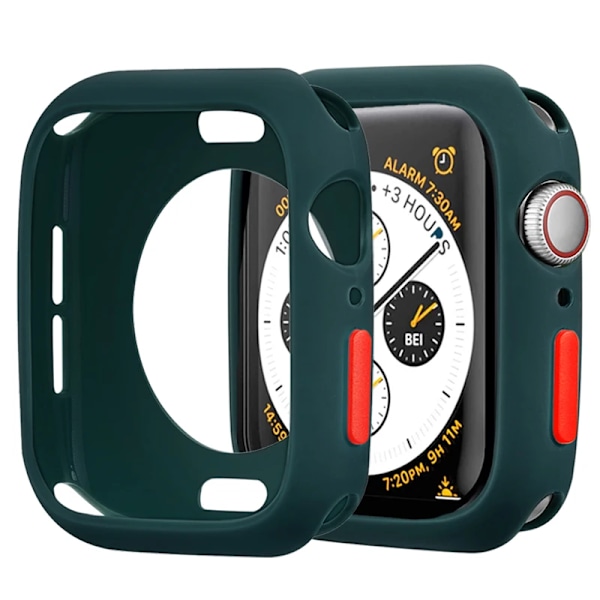 Pehmeä silikonikotelo Apple Watch Ultra 49mm 9 8 7 45mm 41mm Suojakuori Iver Serie 6 5 4 3 Se 44mm 40mm 42mm 38mm ink Green Red Series 123 38mm