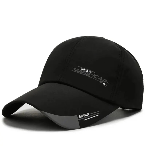 Sommar cap Snabbtorkande Herrhatt Modelinje Cap Lång Visir Brätte Shade Snapback För Solhatt Bone Gorras White