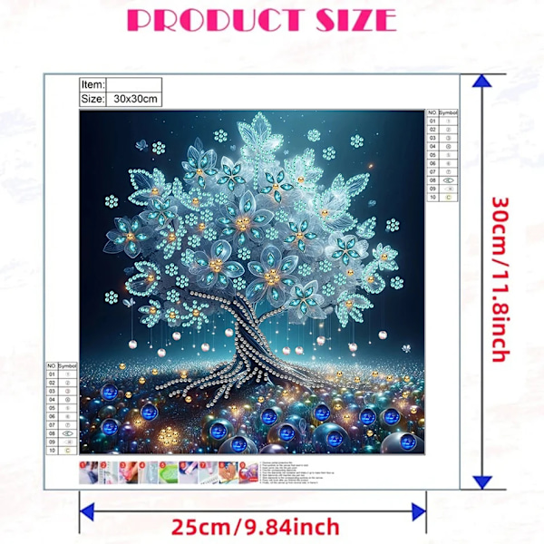 PhotoCustom 5D DIY Diamantmaleri Dyresæt Sommerfugl Smuk Kat DIY Specialformet Bor Håndlavet Diamantmosaik Kunstgave LQ107 30x30cm