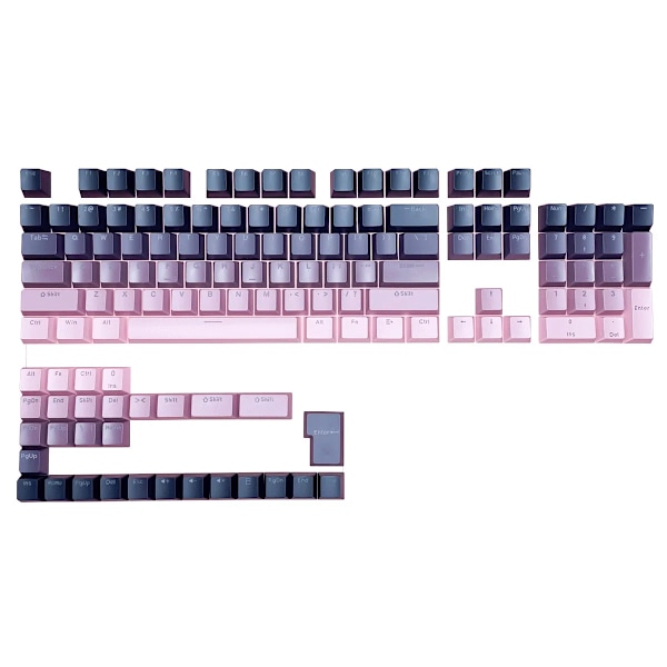 Gradient Keycaps Bakgrundsbelyst S Black Pink