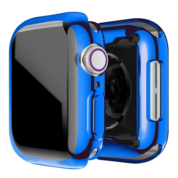 Skærmbeskyttelse til Apple Watch Case 45Mm 41Mm 44Mm 40Mm 42Mm 38Mm Fuld Tpu Stødpude Dækning Tilbehør I Watt Serie 9 8 7 Se 63 Blue Series 1 2 3 38MM