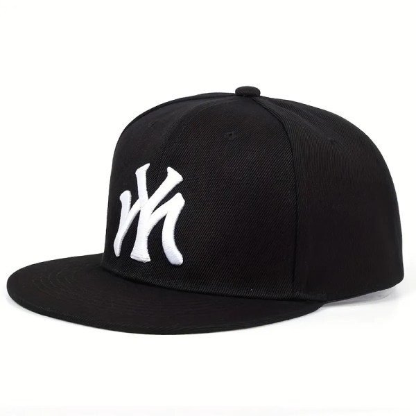 MITT brev cap baseballkeps hip hop utomhus snapback kepsar justerbara platta hattar utomhus solhatt black