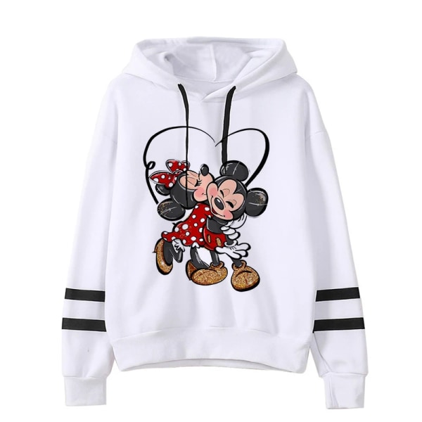 Grunge Harajuku Tecknad Anime Sweatshirt Minnie Mouse Luvtröja Kläder Flicka Pojke Musse Hoody Topp Huvtröjor Y2k 90s Kawaii black2017 L