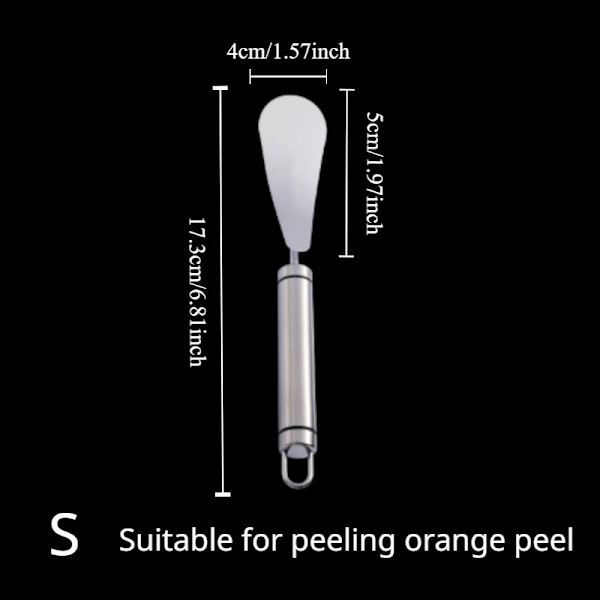 1pc orange peeler, 304 stainless steel orange peeler, simple lemon peeler, vegetable and fruit tools, kitchen tools S