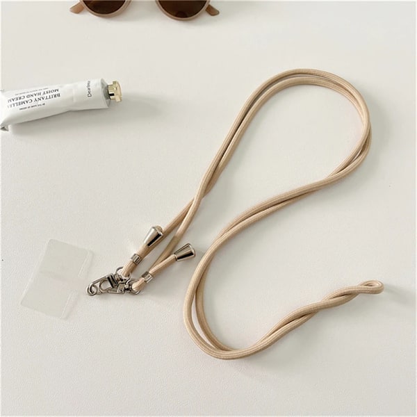 160Cm Färgglada Mobiltelefon Straps Lanyard Cute Sport Justerbara Lanyards Snygga Lång Telefon Rep Hängande För Iph One Nylon Reme Khaki