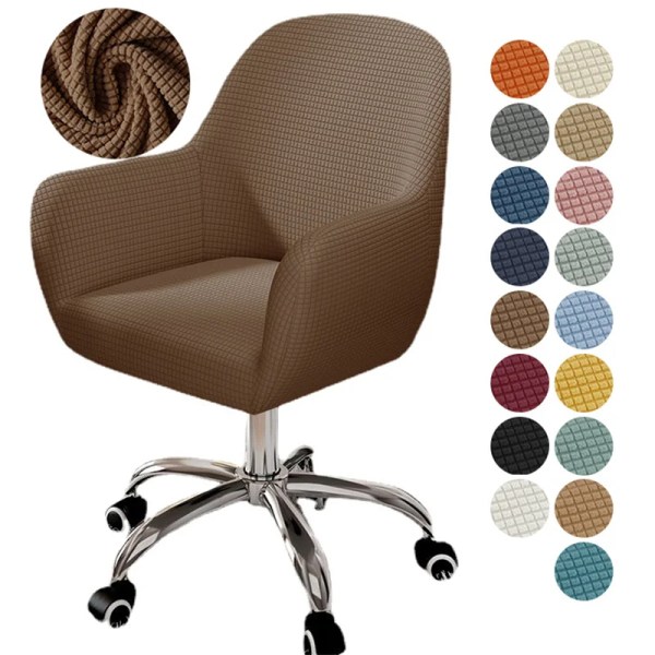 1/2/4/6 st Hög cover Stretch matsalsstolsöverdrag Polar Fleece cover kontorsstudiestolar Underklädnader A8 Chair Cover