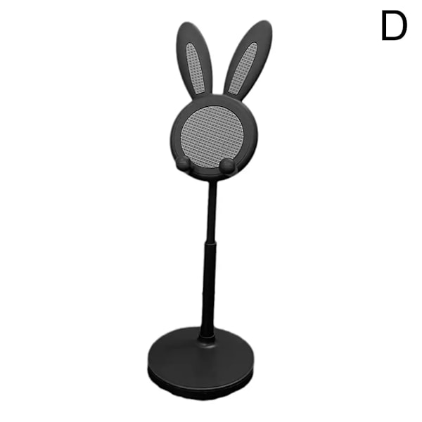 Pink Phone Holder Desktop Cell Phone Stand For Smartphone Portable Adjustable Lifting Lovely Rabbit Cartoon Stand Office Bracket D