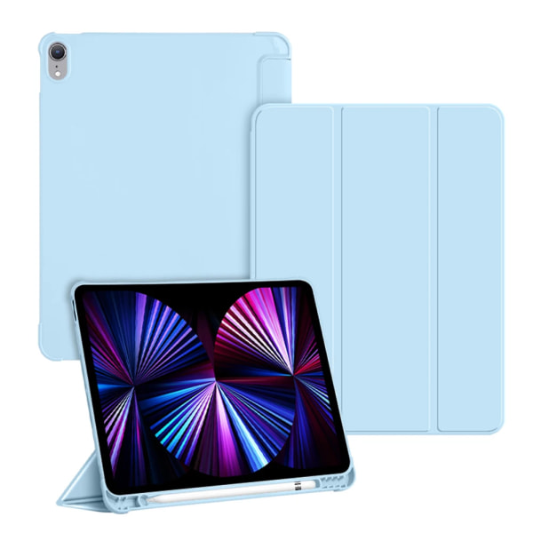 Smart Tablet Case TPU Silikon Snyggt rep- och stötsäker pennhållare Passar för iPad Pro11/10.2/10.5/10.9/12.9 blue ipad 8th Gen 10.2