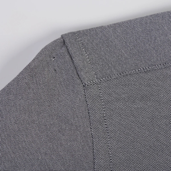Herrmode långärmad massiv Oxford-skjorta Single Patch Ficka Enkel design Casual Standard-fit Button-down krage skjortor Apple Green 38