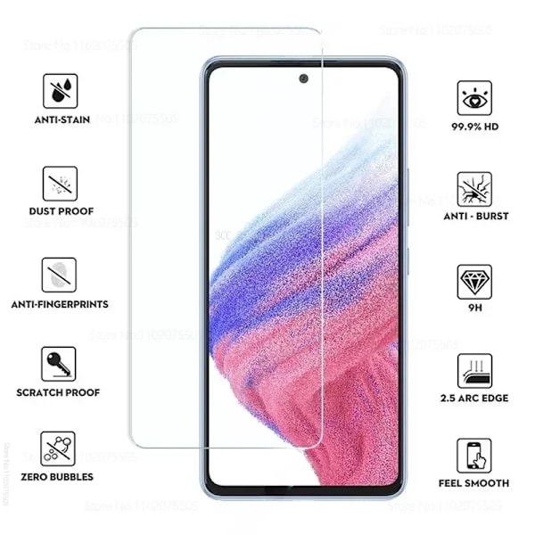 4In1 Härdat Glas För Samsung Galaxy A15 A55 5G A33 A73 A21 A31 Skärmskydd För Samsung A71 A72 A22 A23 A12 A32 A52 A13. for Samsung A71 High Definition