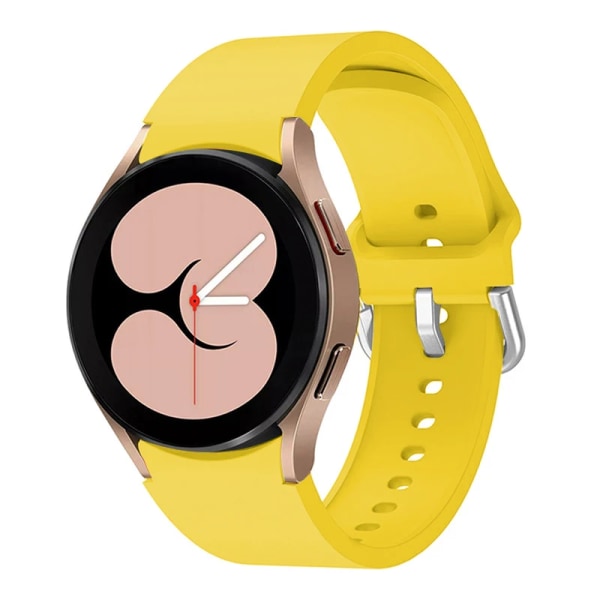 Silikonrem För Samsung Galaxy Watch 6 5 4 40mm 44mm 45mm Originalarmband med båggränssnitt För 6 4 Classic 47mm 43mm46mm Yellow Samsung 6 40mm 44mm