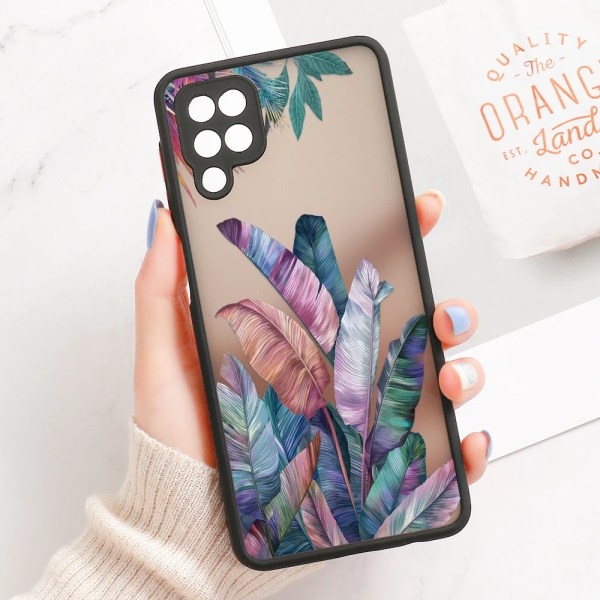 Phone case För Samsung A54 5g A23 A34 A05S A52 A53 A32 A14 A13 A72 Case galaxy S21 S20 FE S22 S23 S24 Ultra Plant Flower Cover OC81 A35(5G)