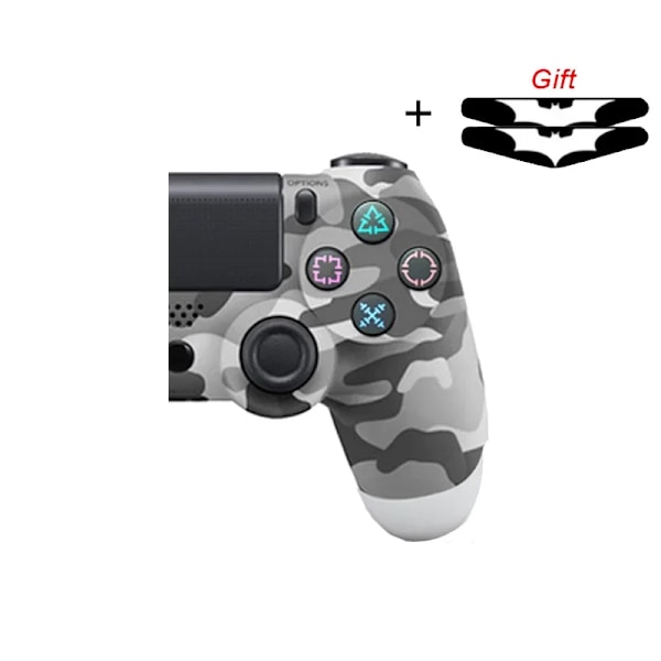 Trådlös Styrenhet För Sony Ps4/Slim/Pro Support Bluetooth Trådlös Spelpad För Playstation4 Joystick Konsol För Pc/Android Camo Gray 2 pcs