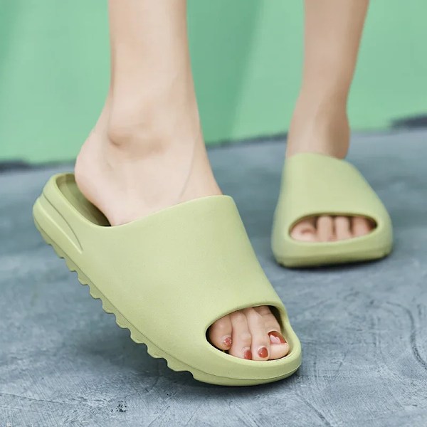 Kesän miesten sandaalit miehet naiset topit sisällä alkuperäiset unisex sandaalit rennot skorflip-flopit ranta naiset sandaalit green 36