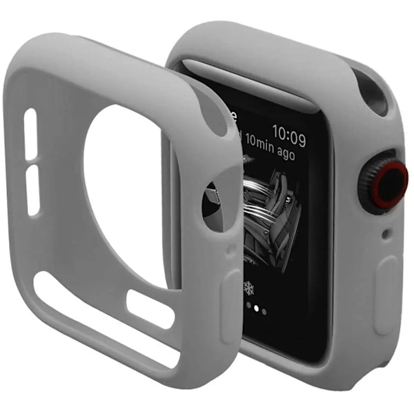 Blød Silikon Case Til Apple Watch Ultra 49Mm 9 8 7 45Mm 41Mm Beskyttelsesdæksel Til Iver Serie 6 5 4 3 Se 44Mm 40Mm 42Mm 38Mm Gray Series 456 SE 40mm