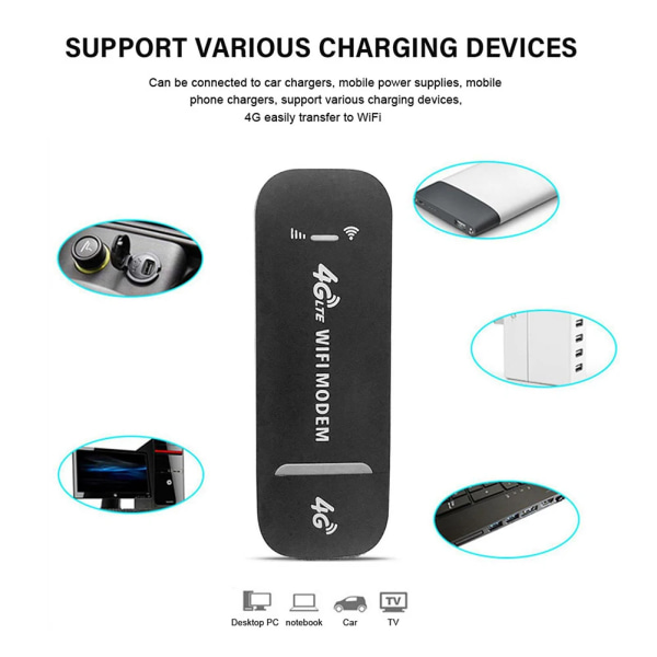 4G LTE Trådlös router 150Mbps USB Dongle Modem Stick Mobilt bredband Sim-kort Trådlös WiFi-adapter 3G/4G-kort Wi-Fi-router 004