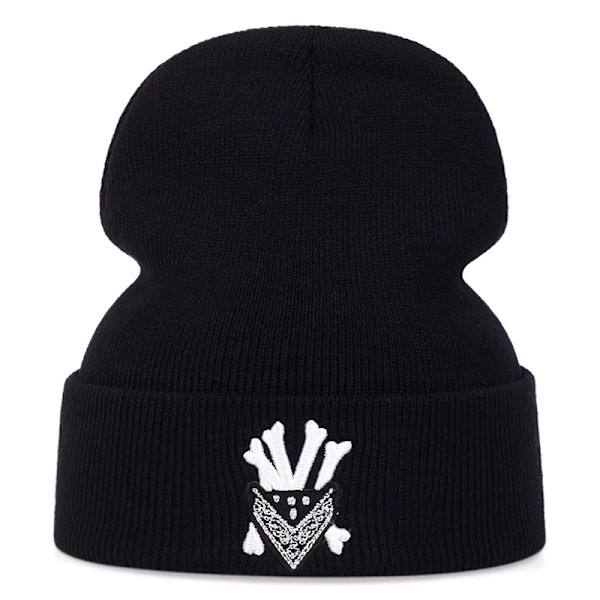 Letter Embroidered Knitted Hats Hip Hop Street Dancer Ski Beanies hat Men's Women's Winter warm Bonnets Casual wool hats 2