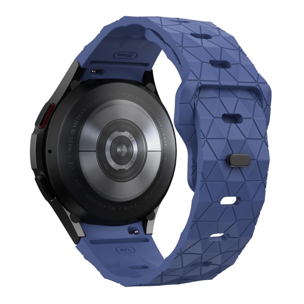 20mm band för Samsung Galaxy Watch 6 4 5 44mm 44mm/Classic 43mm 47mm Pro Silicone No Gaps correa Armband Galaxy Watch 6 remmar Midnight blue Galaxy Watch 5 40mm