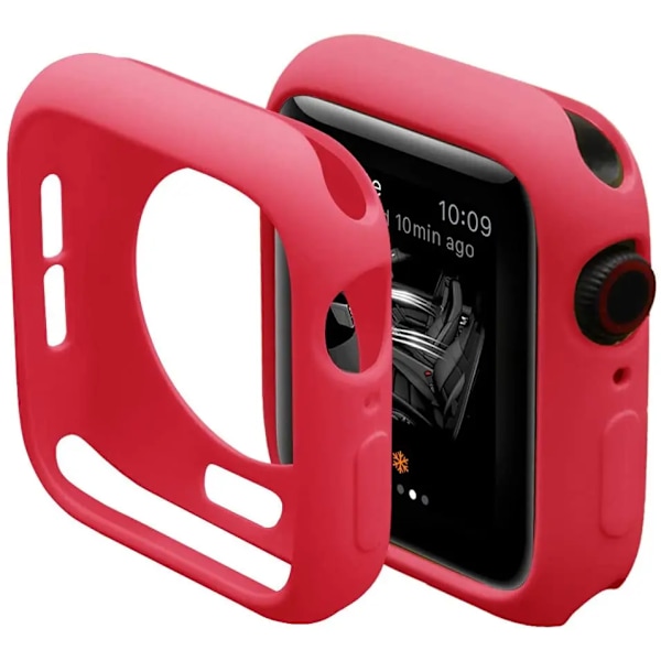 Blød Silikon Case Til Apple Watch Ultra 49Mm 9 8 7 45Mm 41Mm Beskyttelsesdæksel Til Iver Serie 6 5 4 3 Se 44Mm 40Mm 42Mm 38Mm Red Series 123 42mm