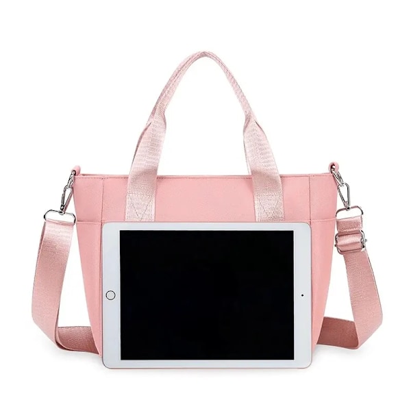 Suuri laukku Yksi olkalaukku Opiskelijat kantavat Crossbody-laukku Käsilaukku työhön ja työmatkoille Pink