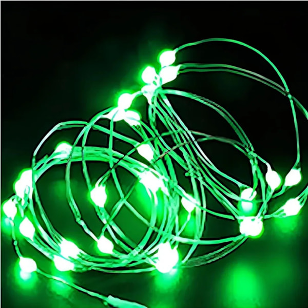 5M 10M 20M USB LED Lysstreng DC 5V Sølvtråd Garland Lys Vandafvisende Feelygter Til Jul Bryllup Fest Dekoration Green 5m-By USB