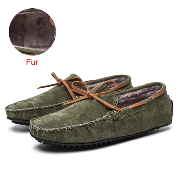 Dekabr Casual Män Äkta Läder Skor Sommar Andas Gröna Mäns Loafers Läder Skor Sapato Masculino Zapatos Hombrename 03 Mo Green 10