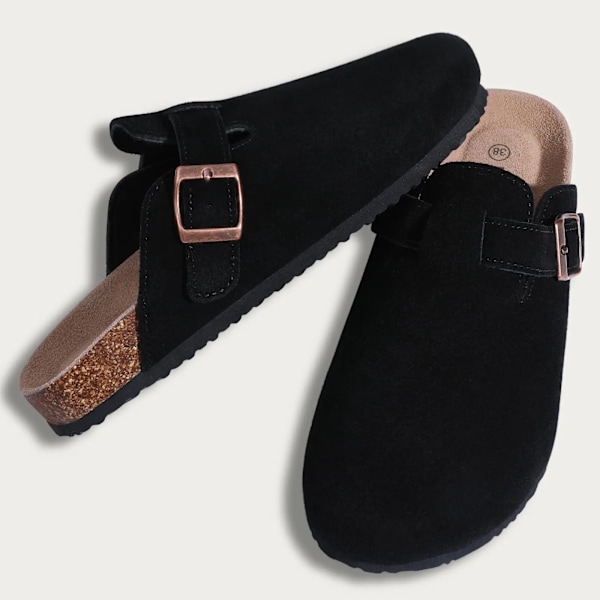 Comwarm Kork Tøfler Til Mænd Sommer Slip-On Hjem Flade Sandaler Mænd Strand Tøfler Kvinder Kork Tompa Mode Mular 200 242 suede-Army Green 46