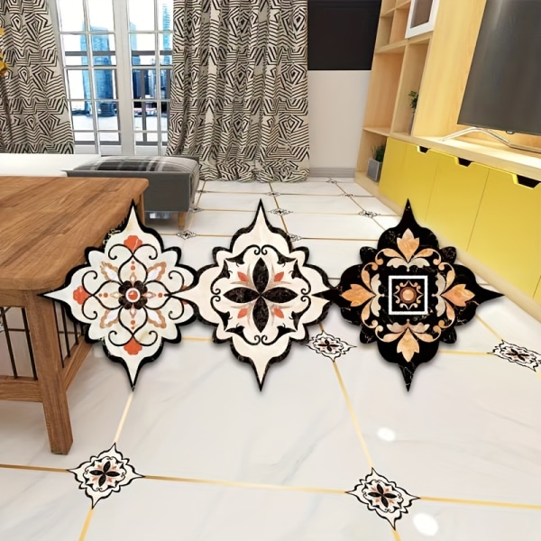 18 st vattentäta keramiska plattor diagonala klistermärken för vackra sömmar och dekorativa väggar och golv