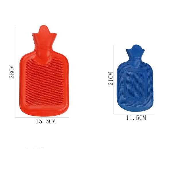 500/1000/1750/2000Ml Tyk Varmtvandsflasker Vinter Varme Til Piger Kvinder Smertelindring Seng Hånd Fødder Varmt Vandpose Farve Tilfældig 500ml