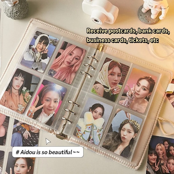 A5-kort Binder Ins Photo Album 3 Tommer Kpop Photocard Holder Idol Billeder Opbevaring Fald Postkort Album Skolepapir S3